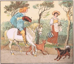 ¿A dónde vas, mi linda doncella? de Randolph Caldecott